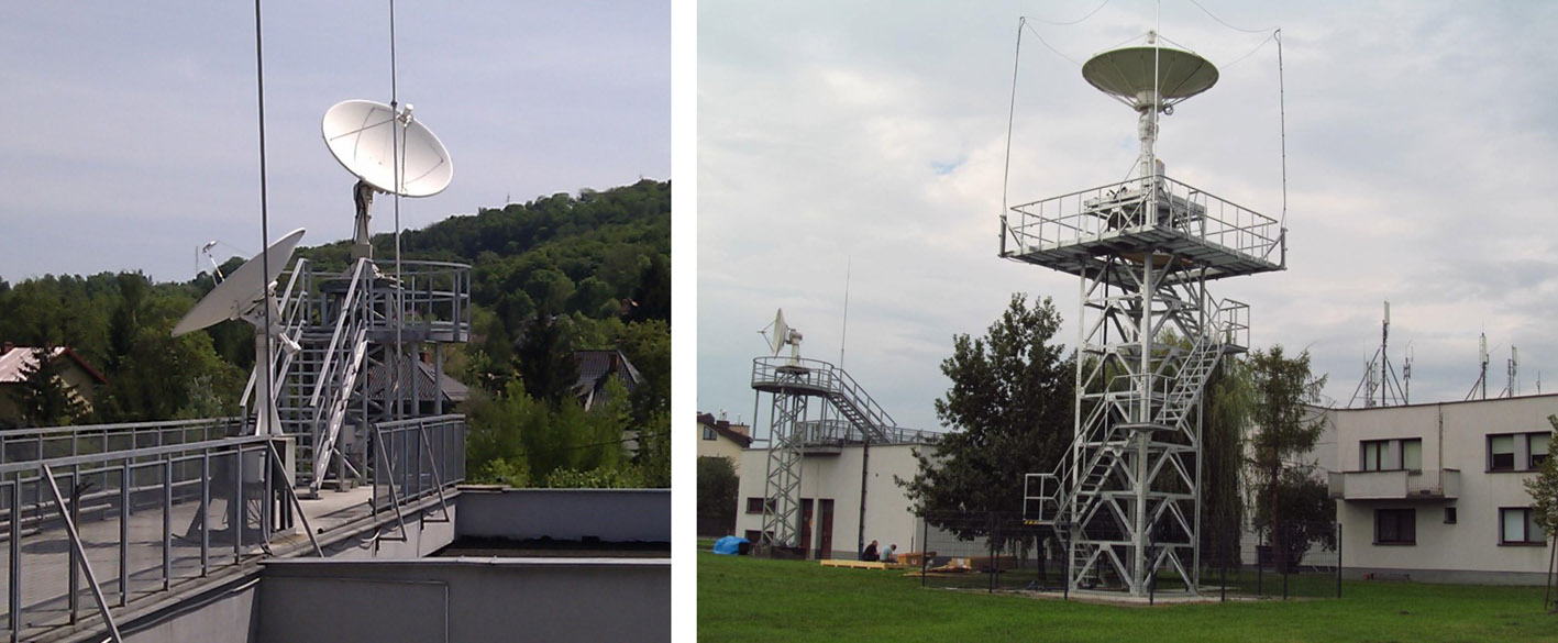 Stacja odbioru i przetwarzania danych satelitarnych (SOPDS) w IMGW-PIB.