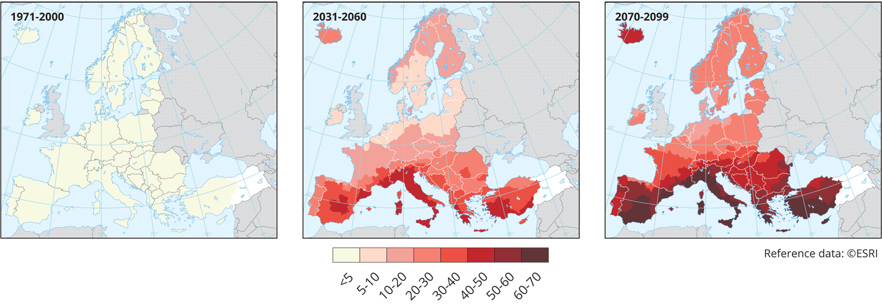 Wartości średniej obszarowej rocznej temperatury powietrza oraz klasyfikacja termiczna w 2022 r. w poszczególnych regionach klimatycznych Polski.